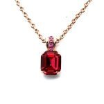 Necklace Pendant By Mariana Woman Sassy Fuchsia and Rose Swarovski Crystals