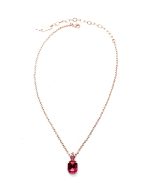 Necklace Pendant By Mariana Woman Sassy Fuchsia and Rose Swarovski Crystals - Image 3