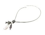 Mariana Necklace Pendant Finely Detailed Clear, White Opal, & AB Austrian Crystals Sweet Summer Coll. - Image 3
