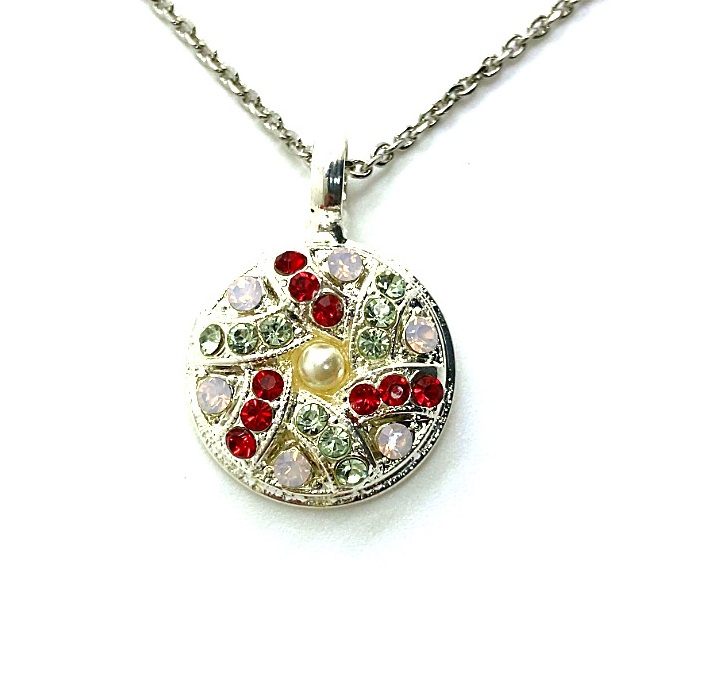 N-5059-5-1156-WS (2) Necklace Pendant By Mariana Take My Breath Away Coll. Finely Detailed Multi-Color Swarovski Crystals - Image 1