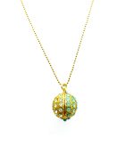 Mariana Necklace Pendant Adorable Clear & Pacific Opal Austrian Crystals Summer Palace Silk Road Coll.