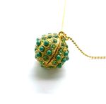 Mariana Necklace Pendant Charming Peridot & Green Turq Austrian Crystals Oasis Silk Road Coll. - Image 2