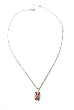 Necklace Pendant By Mariana Take My Breath Away Coll. Elegant Fuchsia and Siam Swarovski Crystals - Image 2