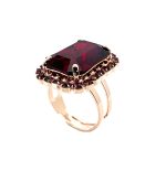 Ring By Mariana Faith Inspiration Coll. Stunning Burgundy Swarovski Crystals - Image 2