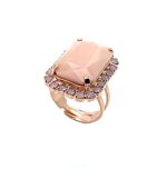 Ring By Mariana My Treasures Coll. Lovely Alabaster and Opal Swarovski Crystals - Image 2
