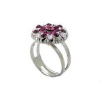 Mariana Ring Adorable Rose, Fuchsia, Lt Rose, Amethyst, & Rose Water Opal Austrian Crystals Take My Breath Away Coll.