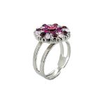 Mariana Ring Adorable Rose, Fuchsia, Lt Rose, Amethyst, & Rose Water Opal Austrian Crystals Take My Breath Away Coll. - Image 3