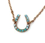 Bracelet By Mariana Nirvana Coll. Horseshoe Turquoise, Aquamarine and AB Swarovski Crystals