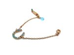 Bracelet By Mariana Nirvana Coll. Horseshoe Turquoise, Aquamarine and AB Swarovski Crystals - Image 3