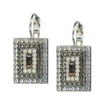 Mariana Earrings Luxurious Clear, White Opal & Black Diamond Austrian Crystals Ice Queen Once Upon a Mariana Coll. - Image 3