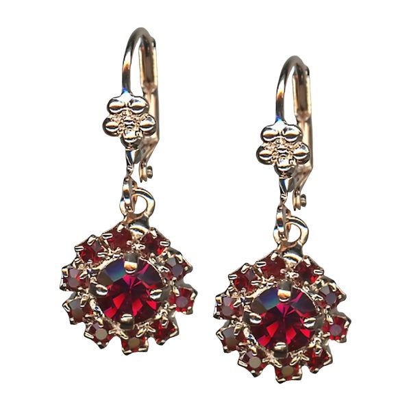 Mariana Earrings Stunning Ruby Austrian Crystals Lady In Red Songbook Coll.