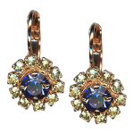 Mariana Earrings Sassy Tanzanite & Lemon Austrian Crystals Eggnog Coll. - Image 3