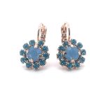 Earrings By Mariana Periwinkle Cocktail Hour Coll. Charming Blue Opal & Aqua Blue Austrian Crystals