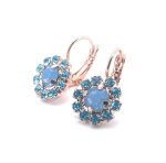 Earrings By Mariana Periwinkle Cocktail Hour Coll. Charming Blue Opal & Aqua Blue Austrian Crystals - Image 3
