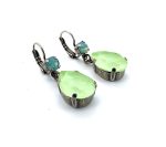 Earrings By Mariana My Treasures Coll. Beautiful Mint Green & Pacific Opal Austrian Crystals - Image 3