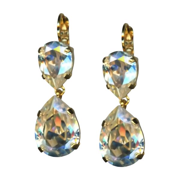 Mariana Earrings Shimmering Moonlight Austrian Crystals My Treasures Coll.