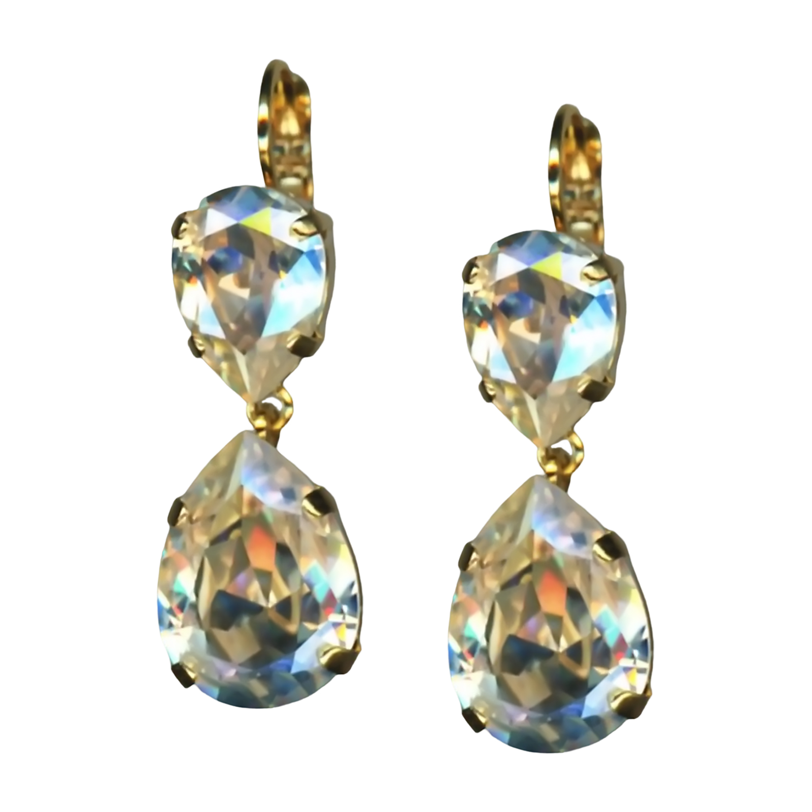 E-1032-40-001MOL-YG6 (1) Mariana Earrings Shimmering Moonlight Austrian Crystals My Treasures Coll. - Image 1