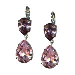 Mariana Earrings Adorable Antique Pink & Lt Rose Austrian Crystals My Treasures Coll.
