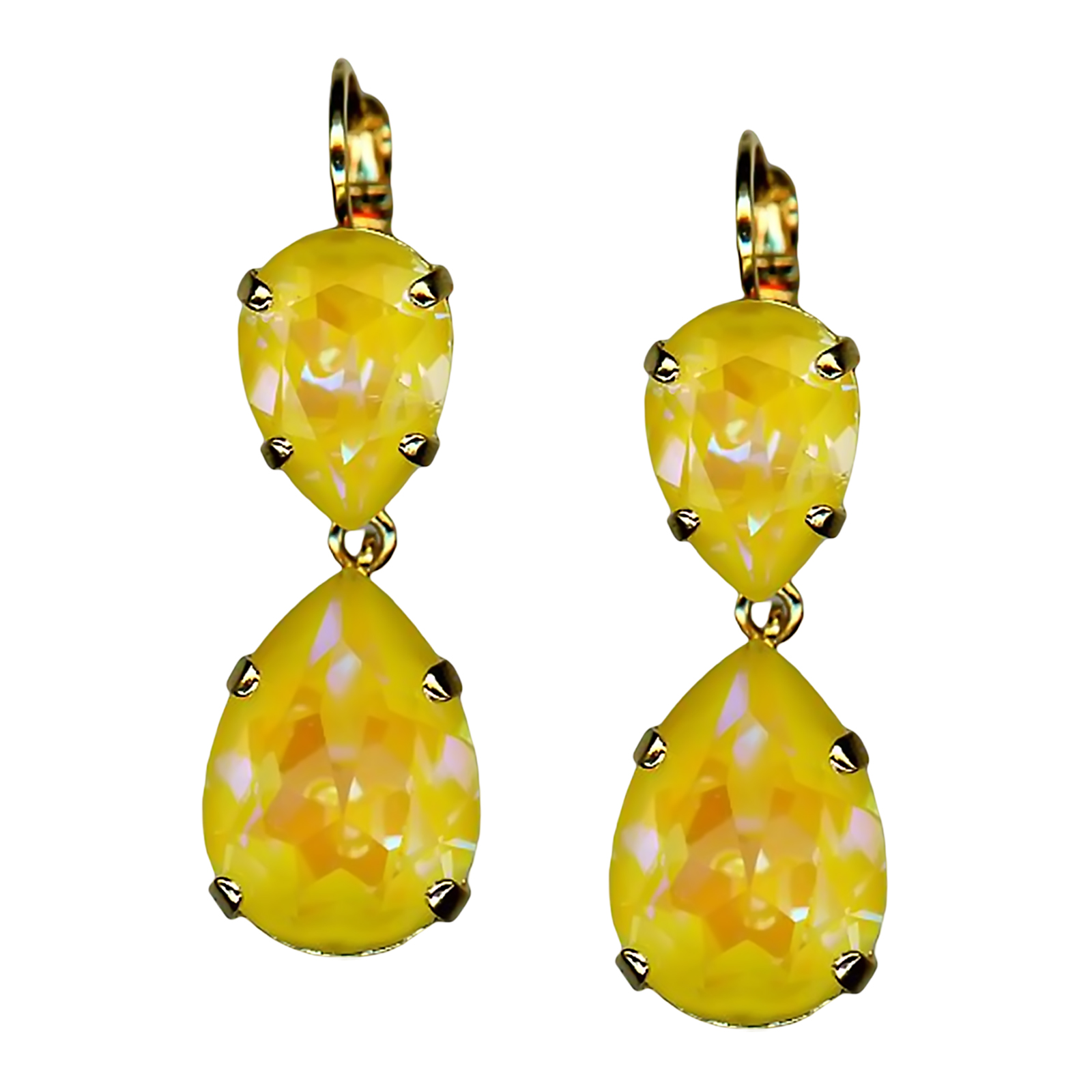 E-1032-40-141141-YG6 (1) Mariana Earrings Sassy Sun Kissed Sunshine Austrian Crystals My Treasures Coll. - Image 1