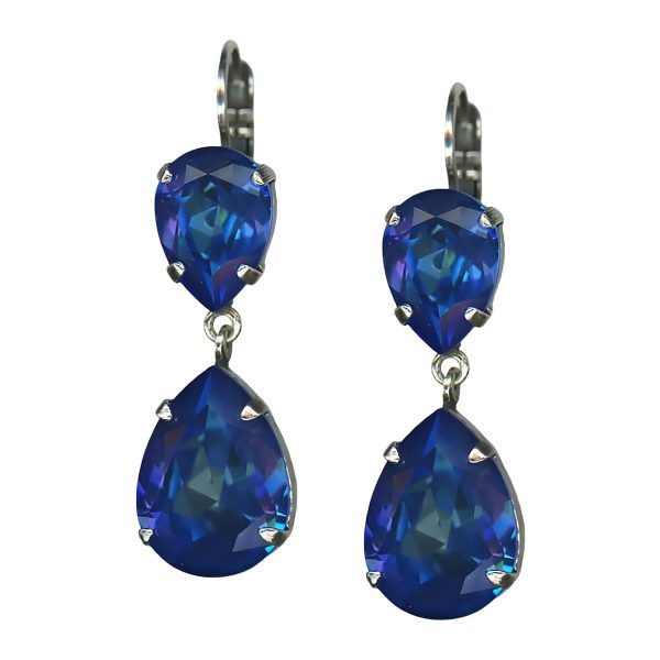 Mariana Earrings Lustrous Sun Kissed Capri Austrian Crystals My Treasures Coll.