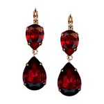Mariana Earrings Stunning Siam Austrian Crystals My Treasures Coll.