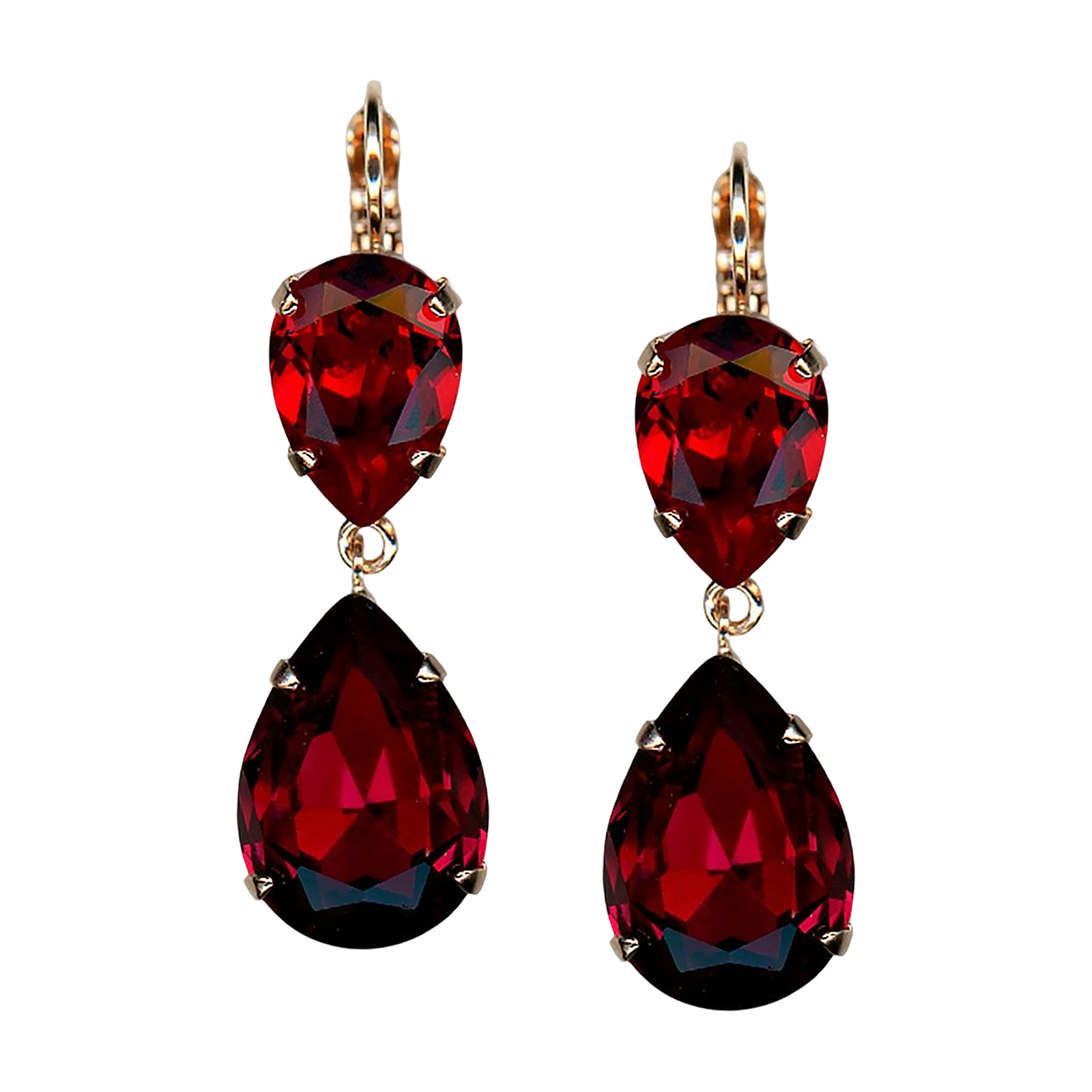 E-1032-40-208501-RG6 (3) Mariana Earrings Stunning Siam Austrian Crystals My Treasures Coll. - Image 1