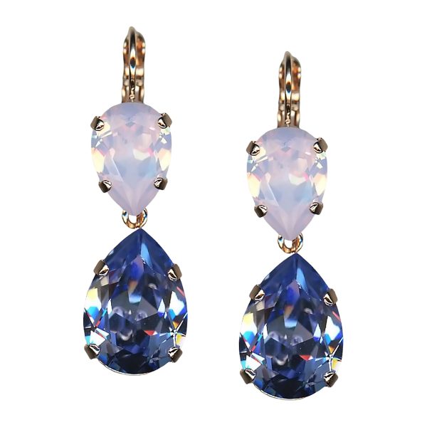 Mariana Earrings Glamorous Rosewater Opal & Provence Lavender Austrian Crystals My Treasures Coll.