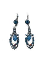 Earrings By Mariana Songbook Coll. Fab Dangling Blue, Opal & AB Swarovski Crystals - SP - Image 3