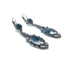Earrings By Mariana Songbook Coll. Fab Dangling Blue, Opal & AB Swarovski Crystals - SP - Image 2