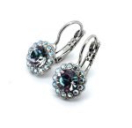 Earrings By Mariana Woman Glamorous Clear and Vitral Light Swarovski Crystals