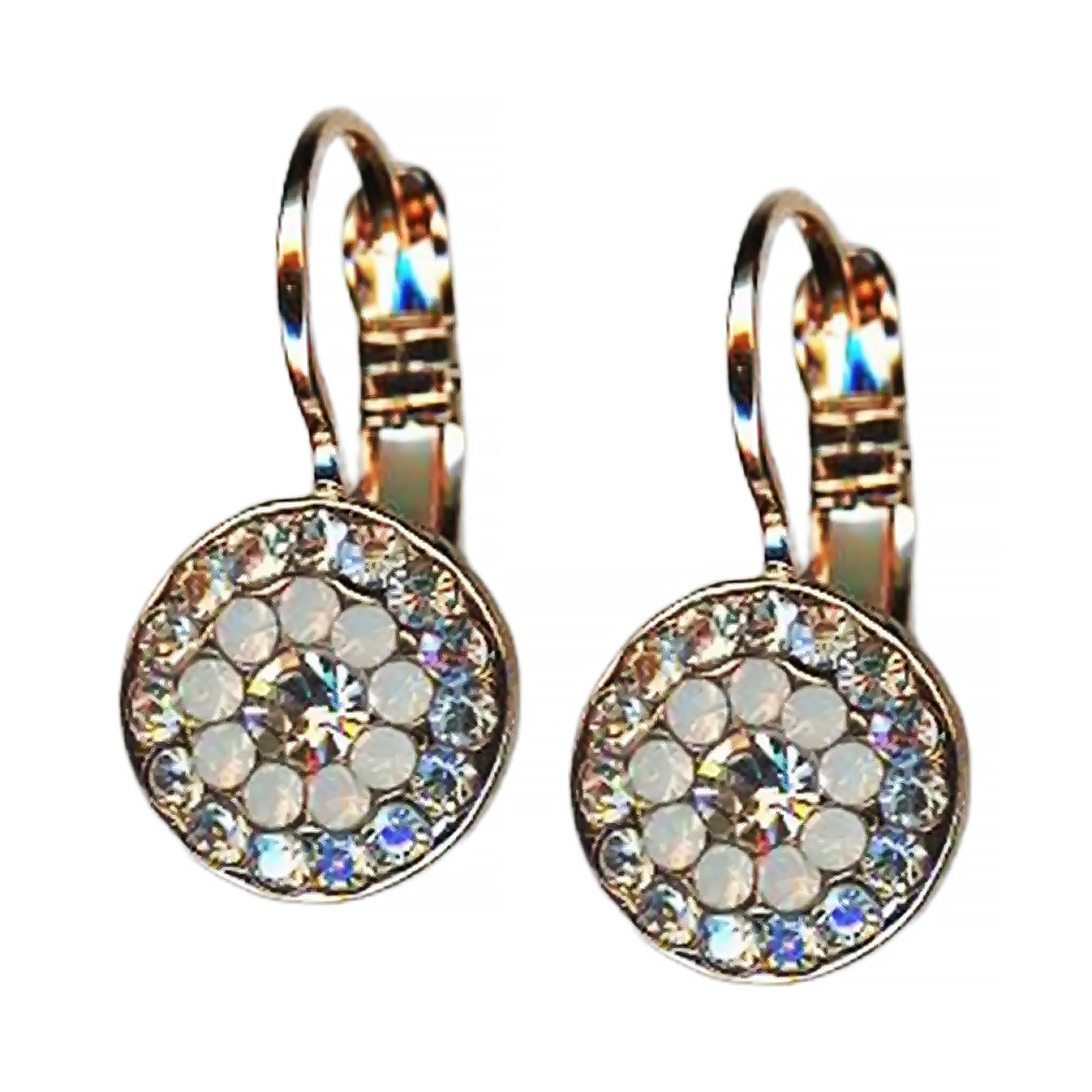 E-1344-1154-RG6 (1) Earrings By Mariana Charming Clear and White Opal Swarovski Crystals - Image 1