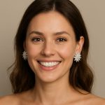 Earrings By Mariana Woman Sophisticated Star Shape Clear Swarovski Crystals - Image 3