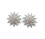 Earrings By Mariana Woman Sophisticated Star Shape Clear Swarovski Crystals