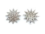 Earrings By Mariana Woman Sophisticated Star Shape Clear Swarovski Crystals - Image 2