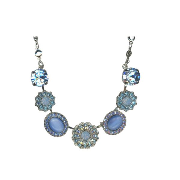 Mariana Necklace Pendant 7 Charming Blues Austrian Crystals Periwinkle Cocktail Hour Coll.