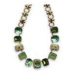 Mariana Necklace Fab Peridot, Green Opal, Olivine, & Pacific Opal Austrian Crystals My Treasures Coll. - Image 2