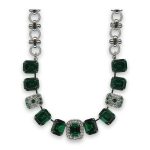 Mariana Necklace Elegant Emerald & Clear Austrian Crystals My Treasures Coll. - Image 3