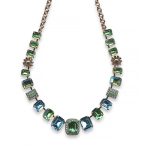 Mariana Necklace Precious Peridot, Aquamarine, & Turq Green Austrian Crystals Caprioska Cocktail Hour Coll. - Image 2
