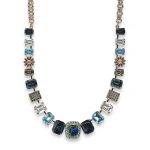Mariana Necklace Glamorous Montana Blue,  Aquamarine, Silver Night, & Clear Austrian Crystals Frost Winter Wonderland Coll. - Image 2
