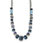 Mariana Necklace Shimmering Luminous Green, Montana Blue, Blue Opal, & AB Austrian Crystals My Treasures Coll. - Image 2