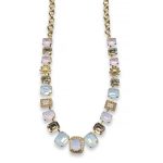 Mariana Necklace Elegant Pink Opal, White Opal, Silk & Light Peach Austrian Crystals Afternoon Delight Songbook Coll. - Image 3