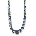 Mariana Necklace Preppy Lt Blue, Blue Opal, & Pacific Opal Austrian Crystals Daiquiri Cocktail Hour Coll. - Image 2