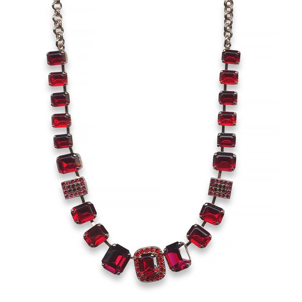 Mariana Necklace Precious Ruby Austrian Crystals Lady In Red Songbook Coll.