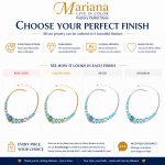 Necklace By Mariana Woman Shimmering Aquamarine and Opal Swarovski Crystals - Image 4