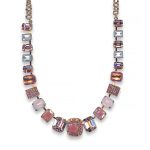 Mariana Necklace Lovely Lt Rose, White Opal, Rose Delite, & Rose Opal Austrian Crystals Love Joy Of Life Coll.