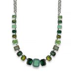 Mariana Necklace Charming Greens, Blue Zircon, & Blue Opal Austrian Crystals Ivy Botanica Coll. - Image 2