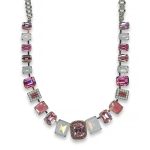 Mariana Necklace Adorable Lt Rose, White Opal, Vintage Rose, Rose, & Pink Pearl Austrian Crystals Diana Icons Coll. - Image 3