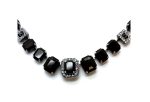 Necklace By Mariana Woman Luxurious Jet Black and Clear Swarovski Crystals - Image 2