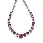 Necklace By Mariana Woman Elegant Fuchsia and Lt Rose Swarovski Crystals - Image 2