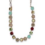 Mariana Necklace Adorable, Greens, Siam, & Lt Peach Austrian Crystals Boloria Dia My Butterfly Coll. - Image 2